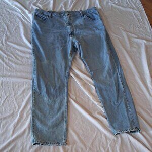 Wrangler Light Blue Comfort Stone Wash Jeans Denim Cotton High Rise 40/32